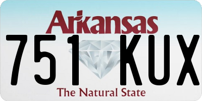 AR license plate 751KUX