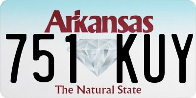 AR license plate 751KUY