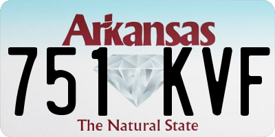 AR license plate 751KVF