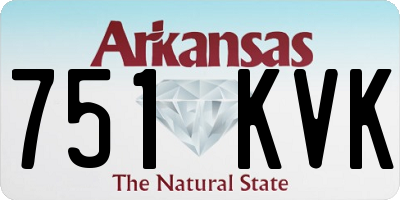 AR license plate 751KVK