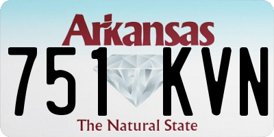 AR license plate 751KVN