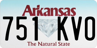 AR license plate 751KVO
