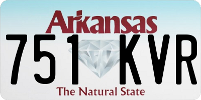 AR license plate 751KVR