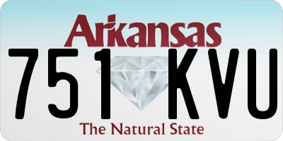 AR license plate 751KVU