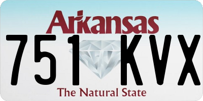 AR license plate 751KVX