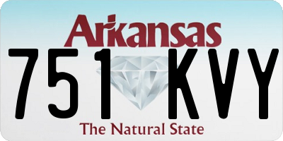 AR license plate 751KVY