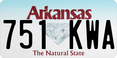 AR license plate 751KWA
