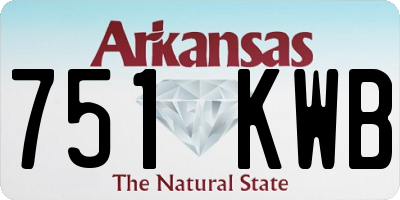 AR license plate 751KWB