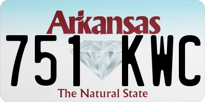 AR license plate 751KWC