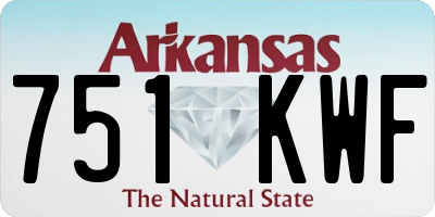 AR license plate 751KWF