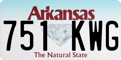 AR license plate 751KWG