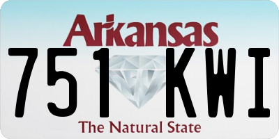 AR license plate 751KWI