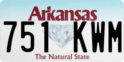 AR license plate 751KWM