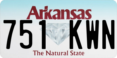 AR license plate 751KWN