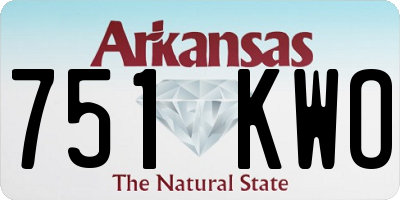 AR license plate 751KWO