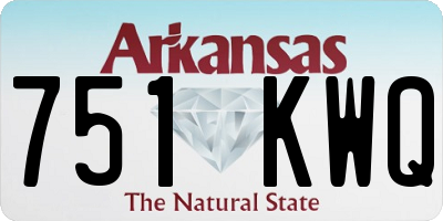 AR license plate 751KWQ