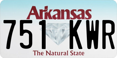 AR license plate 751KWR