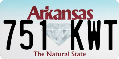 AR license plate 751KWT