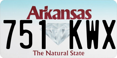 AR license plate 751KWX