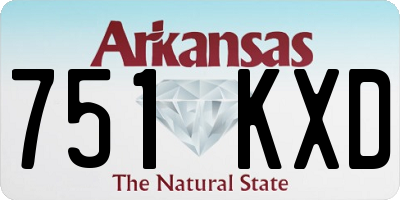 AR license plate 751KXD