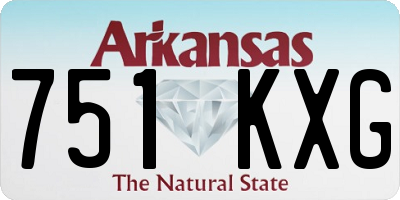 AR license plate 751KXG