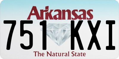 AR license plate 751KXI