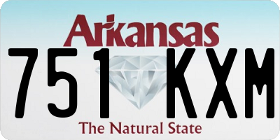 AR license plate 751KXM