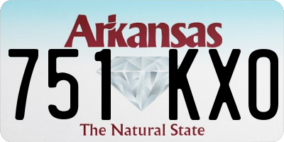 AR license plate 751KXO