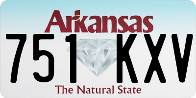 AR license plate 751KXV