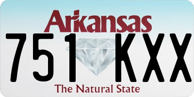 AR license plate 751KXX