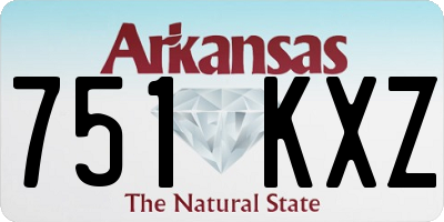 AR license plate 751KXZ