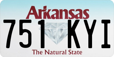 AR license plate 751KYI