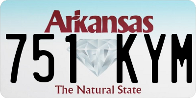 AR license plate 751KYM