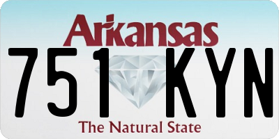 AR license plate 751KYN