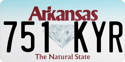 AR license plate 751KYR