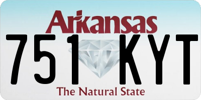 AR license plate 751KYT