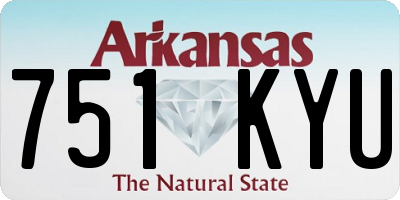 AR license plate 751KYU