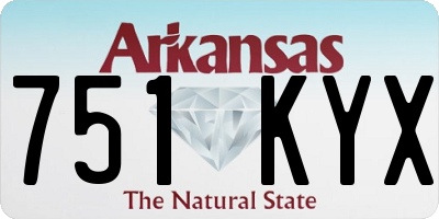 AR license plate 751KYX
