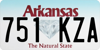 AR license plate 751KZA