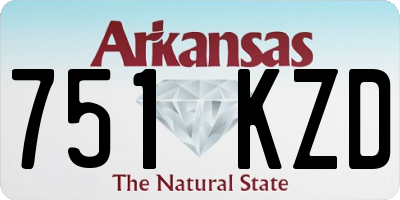AR license plate 751KZD