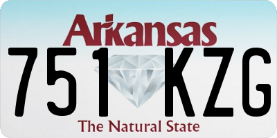 AR license plate 751KZG