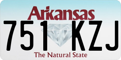 AR license plate 751KZJ