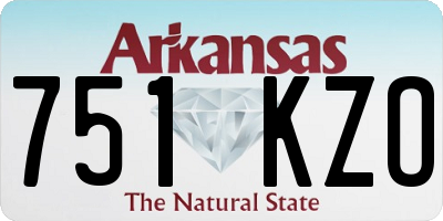 AR license plate 751KZO