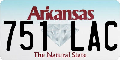 AR license plate 751LAC