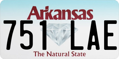 AR license plate 751LAE