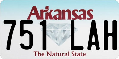 AR license plate 751LAH