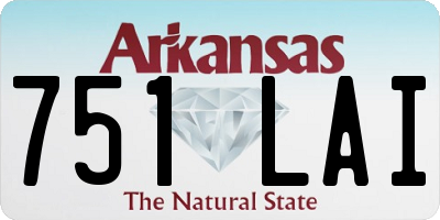 AR license plate 751LAI