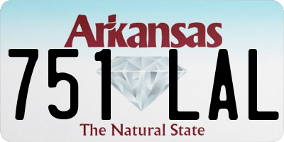 AR license plate 751LAL