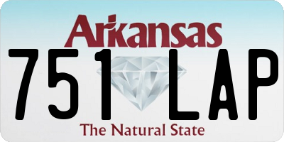 AR license plate 751LAP