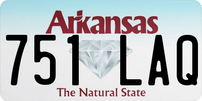 AR license plate 751LAQ